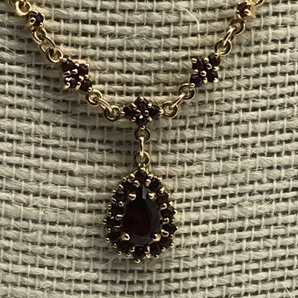 Bohemian Style Garnet Necklace - Picture 1 of 4